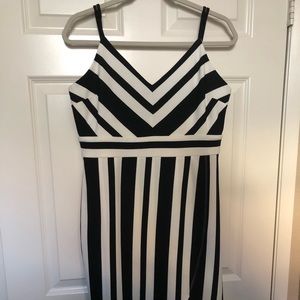 Black and White Stripped Dress